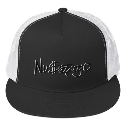 NuSage Black White Trucker