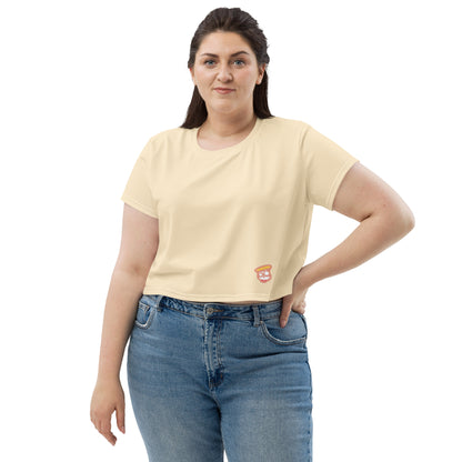 Creamy Crop Tee (Plus)