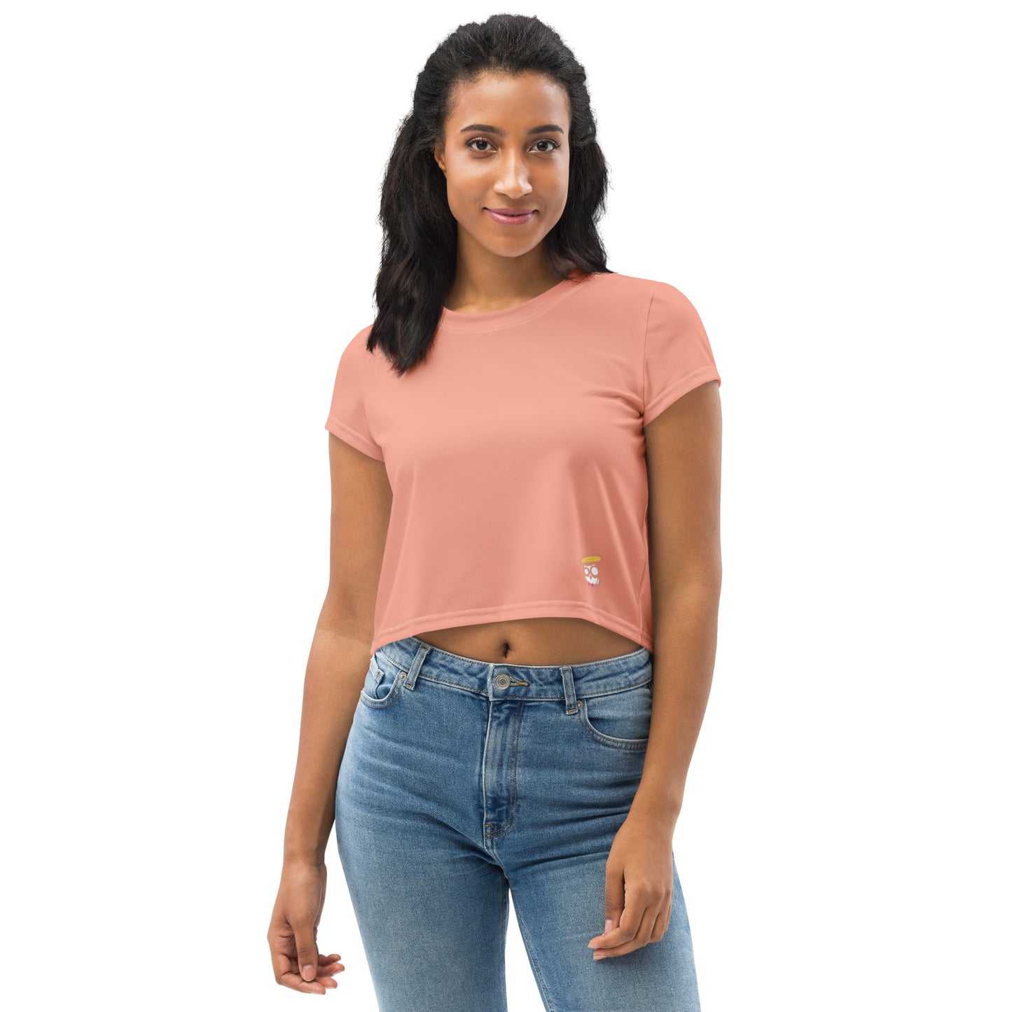 Pinky Mauve Dragon Crop Tee (Plus) (Reg)