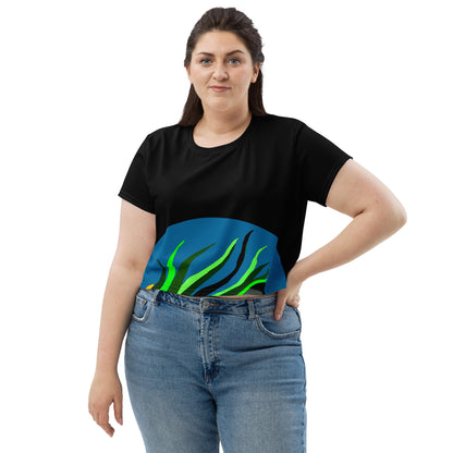 Canine Grass Crop Tee (Black) (Plus)