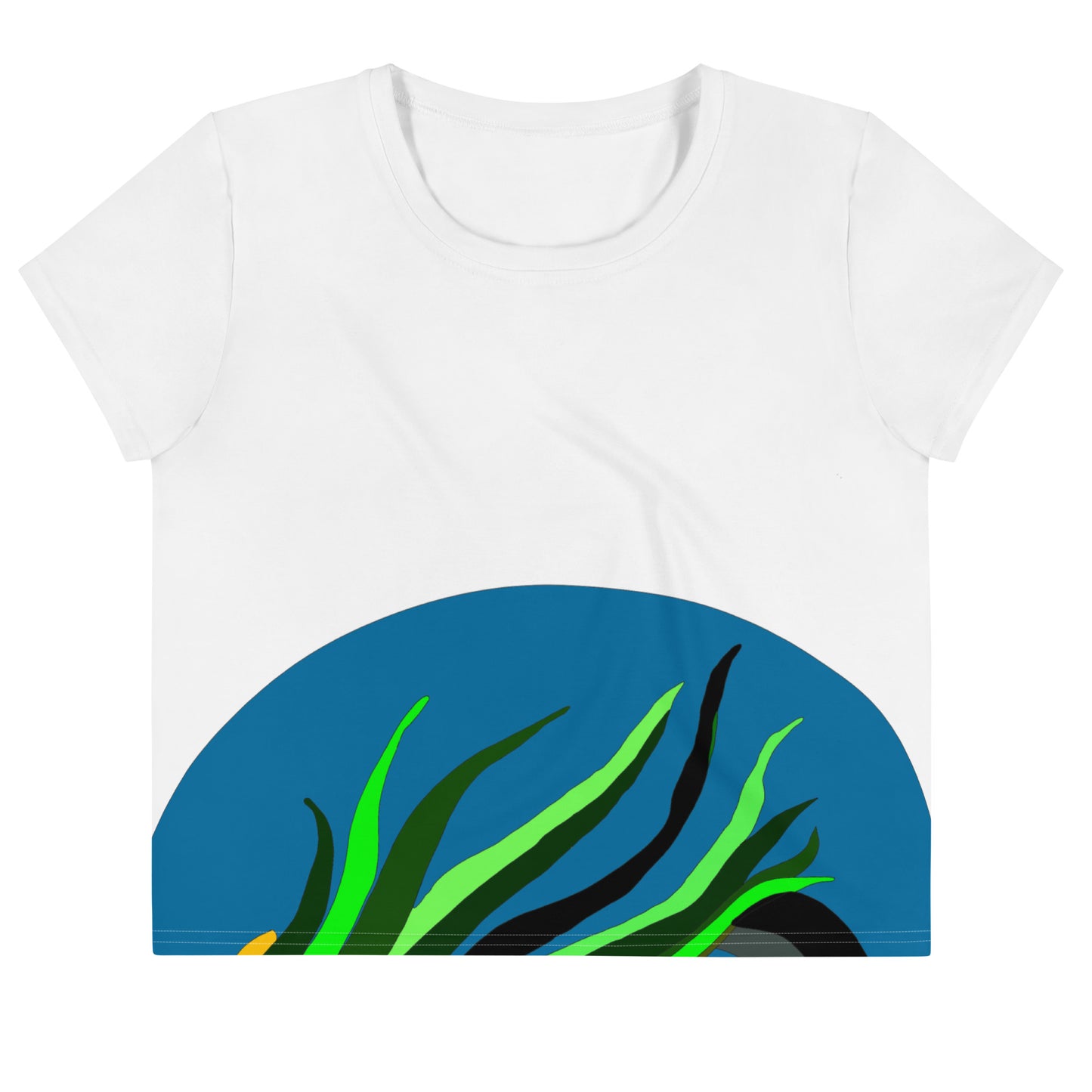 Canine Grass Crop Tee (White) (Plus)