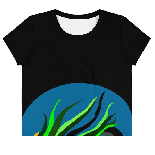 Canine Grass Crop Tee (Black) (Plus)