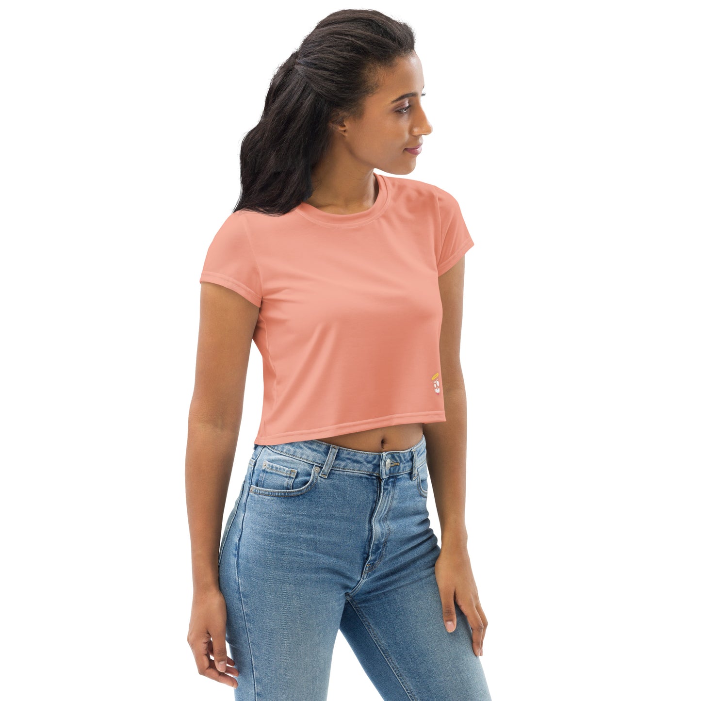 Pinky Mauve Dragon Crop Tee (Plus) (Reg)