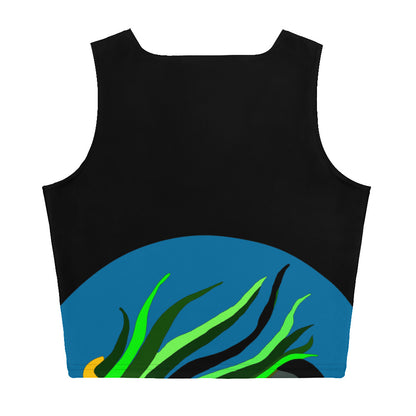 Canine Grass Crop Top (Black)