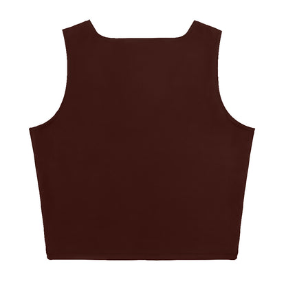 Deep Brown "Jubilee" Crop Top