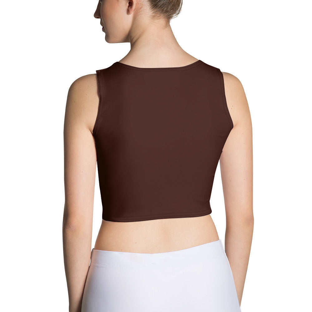 Deep Brown "Jubilee" Crop Top