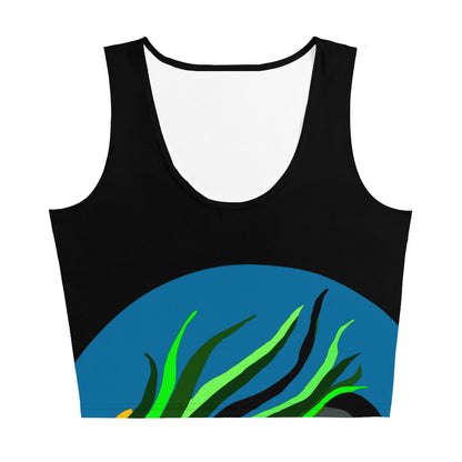 Canine Grass Crop Top (Black)