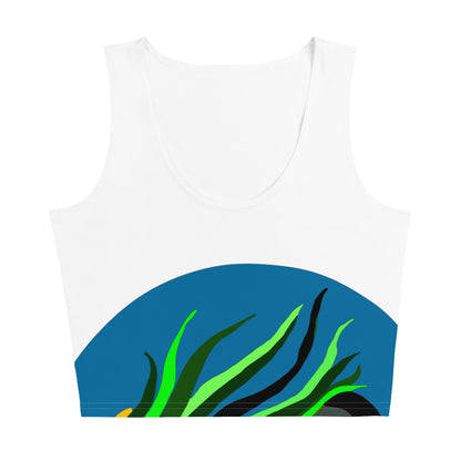 Canine Grass Crop Top (White) 2