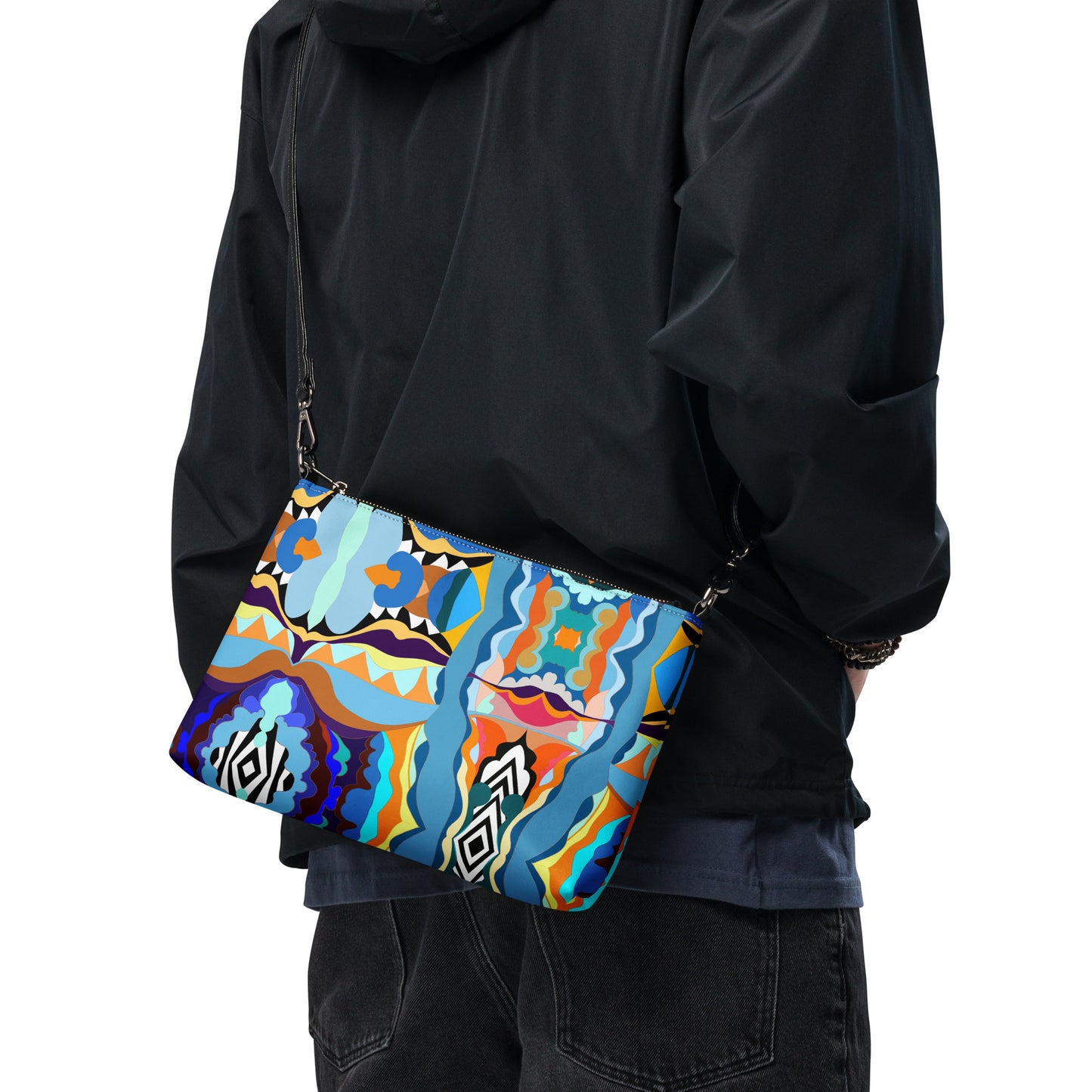 Blue Anunnaki Crossbody Bag