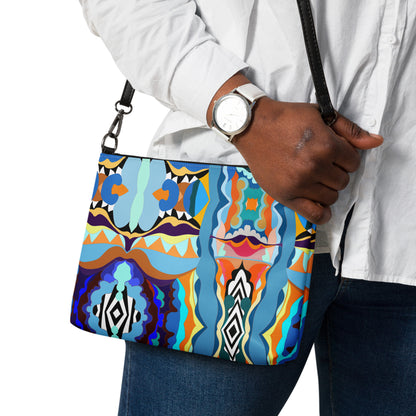 Blue Anunnaki Crossbody Bag