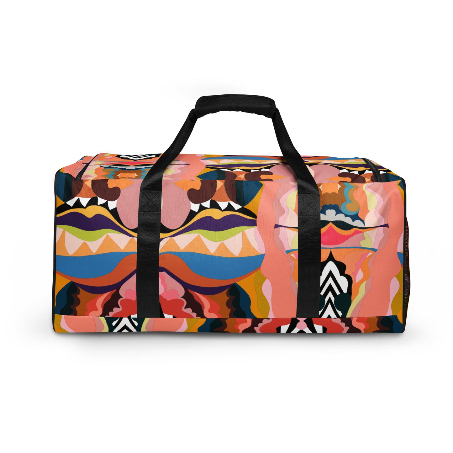 Peachy Blue Lips Waves Duffle Bag