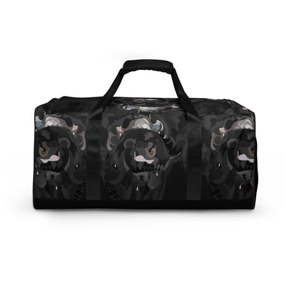 Black & Gray Pharaoh with Black Bottom Duffle Bag