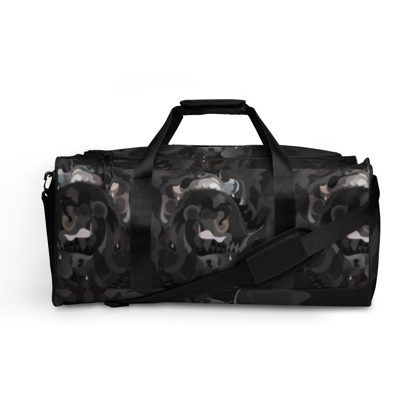 Pharaoh Duffle Bag in Black & Gray 1