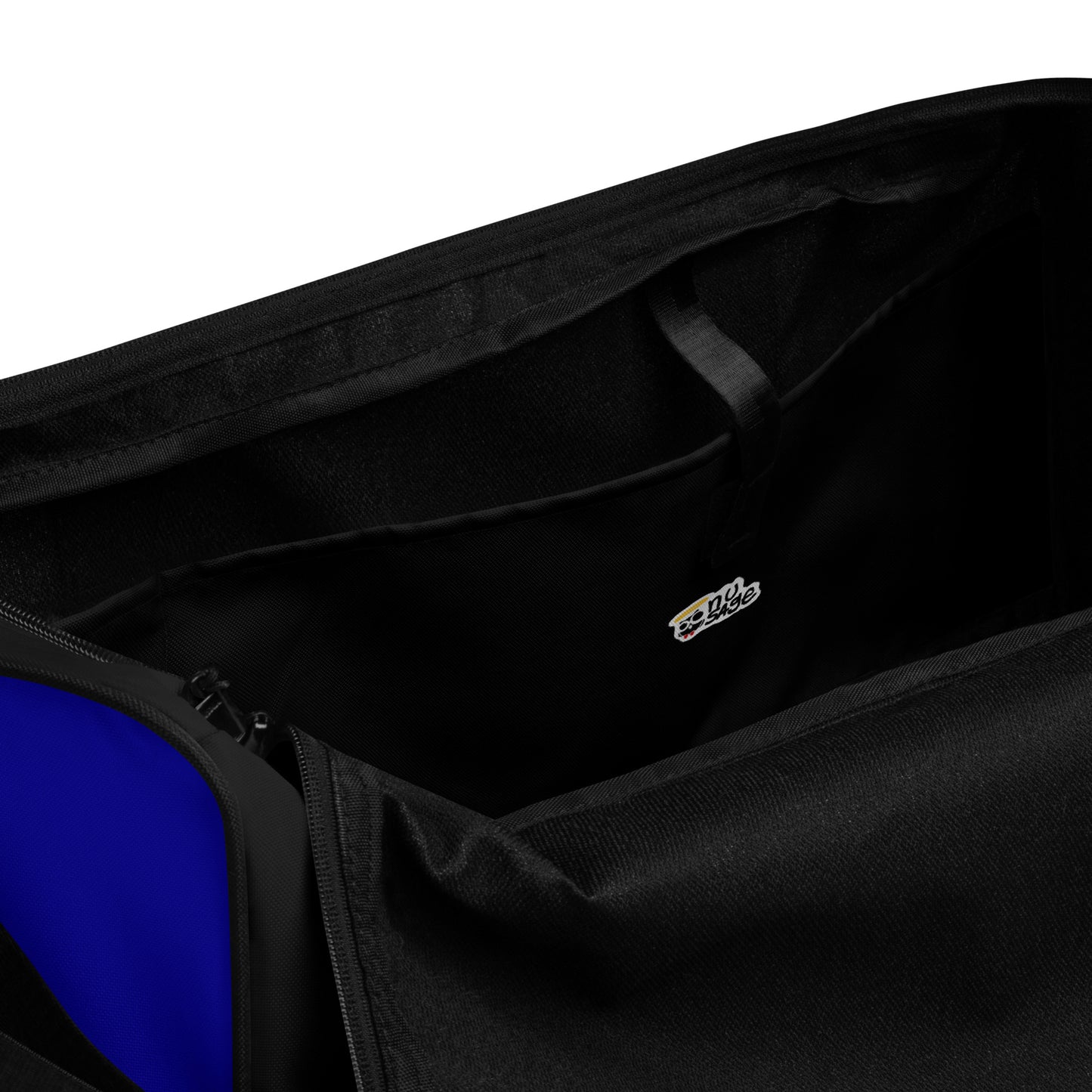 NuSage Noir Duffle Bag with Blue Pockets