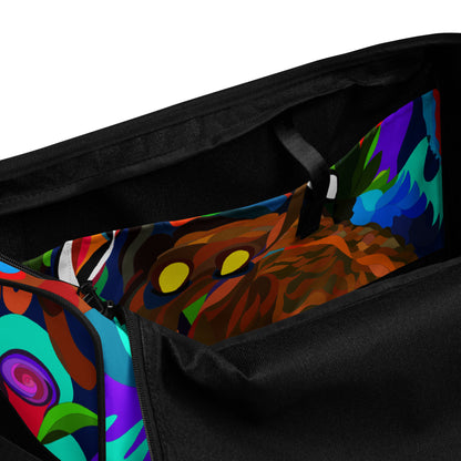 Jungle Eyes in Tulips Duffle Bag