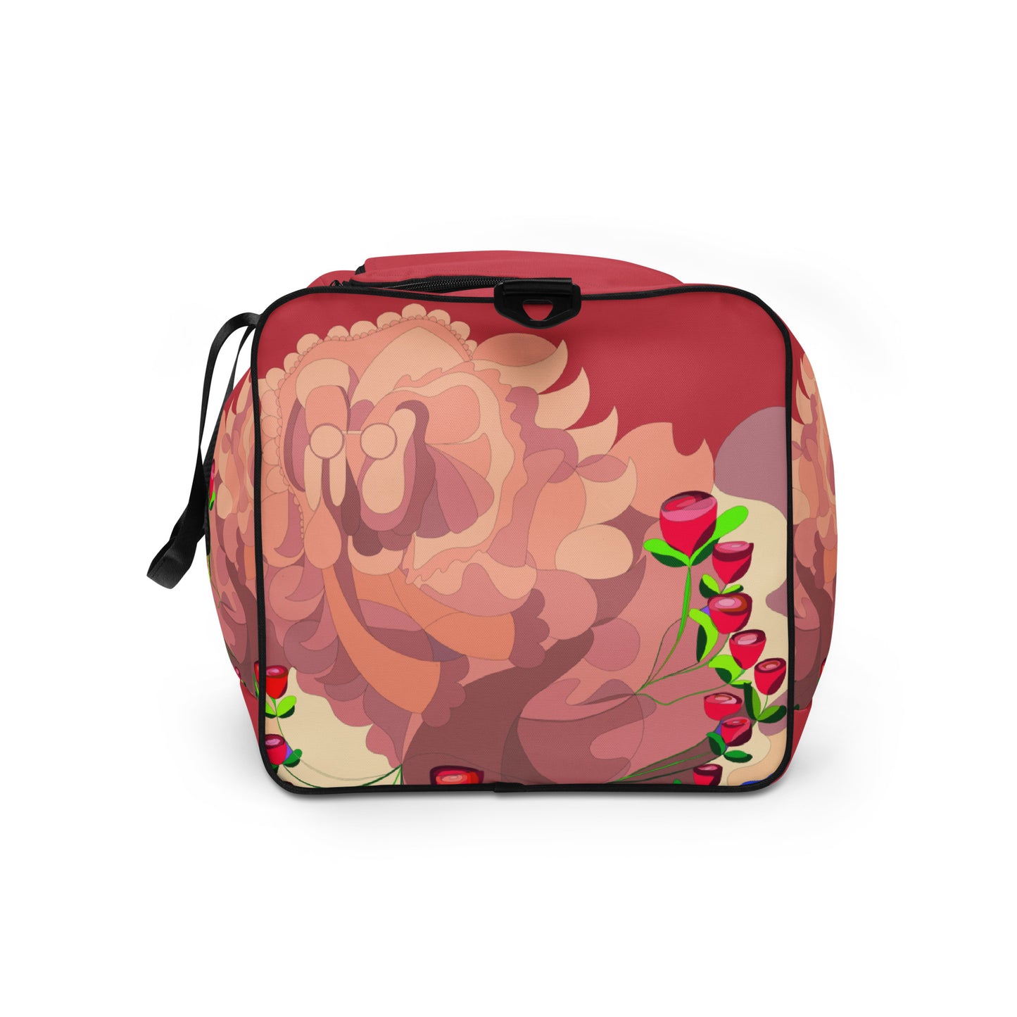 Dragon in Roses Swimming in Coral Million Dollar Duffle Bag