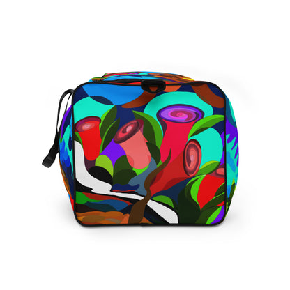 Jungle Eyes in Tulips Duffle Bag