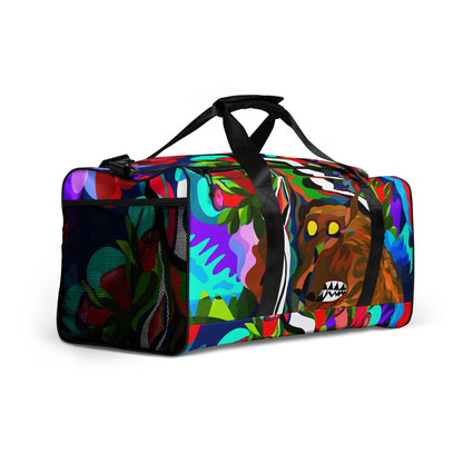 Jungle Eyes in Tulips Duffle Bag