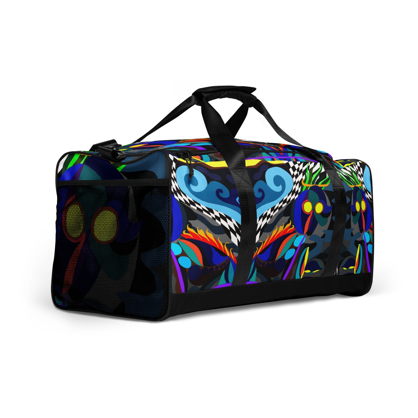 Canine Waves Dark & Stormy Edition Duffle Bag Black Bottom