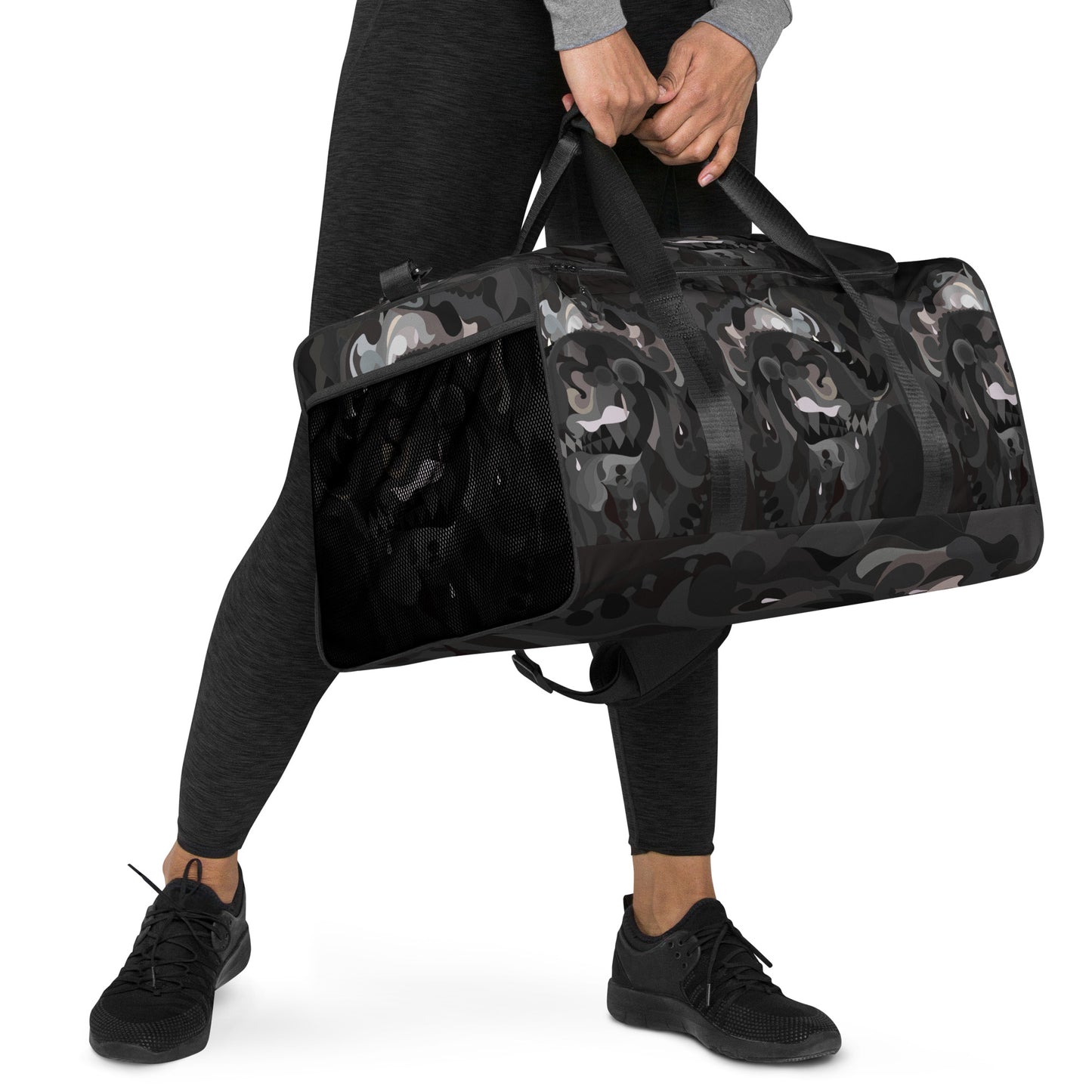 Black & Gray Pharaoh Duffle Bag