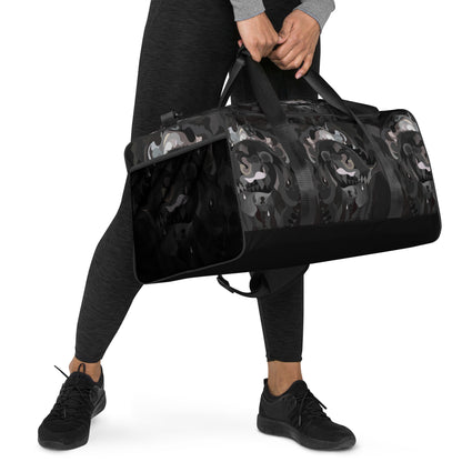 Black & Gray Pharaoh with Black Bottom Duffle Bag