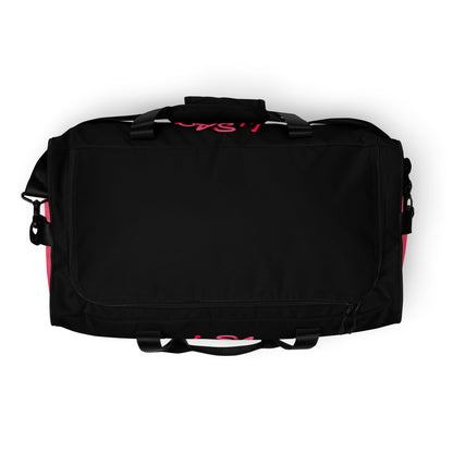 NuSage Noir Duffle Bag Pink Pockets