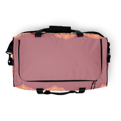 Mauve Creamy Dragon in Roses Duffle Bag