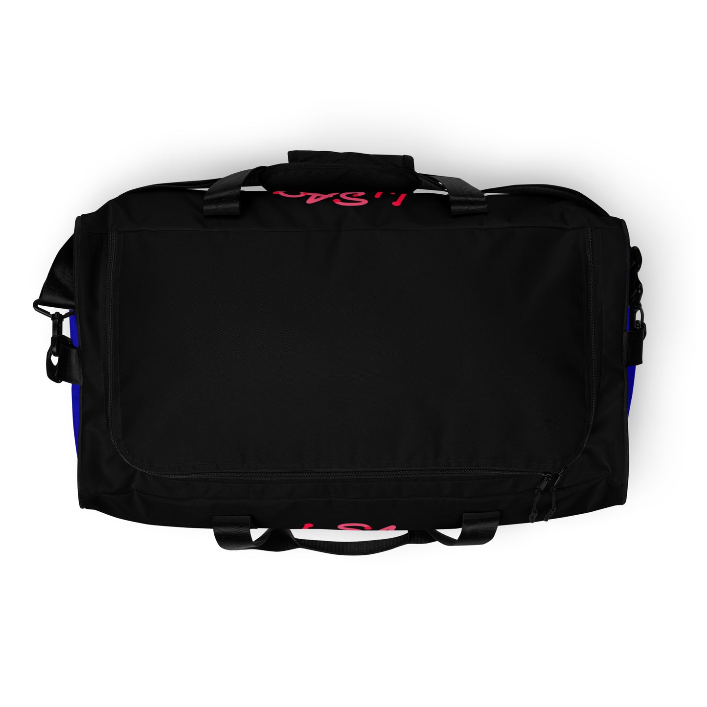 NuSage Noir Duffle Bag with Blue Pockets