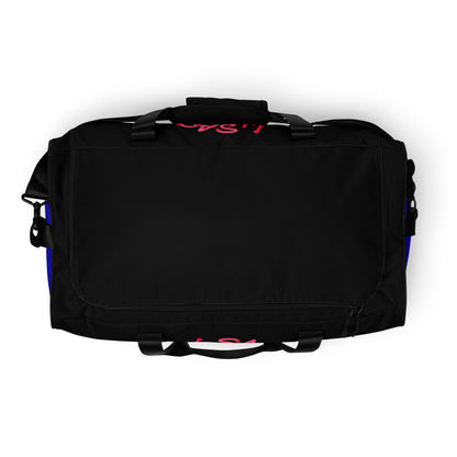 NuSage Noir Duffle Bag with Blue Pockets