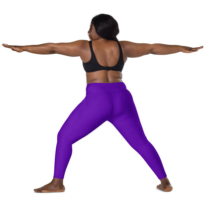 Purple Violet "Jubilee" Leggings with Pockets (Plus) 2