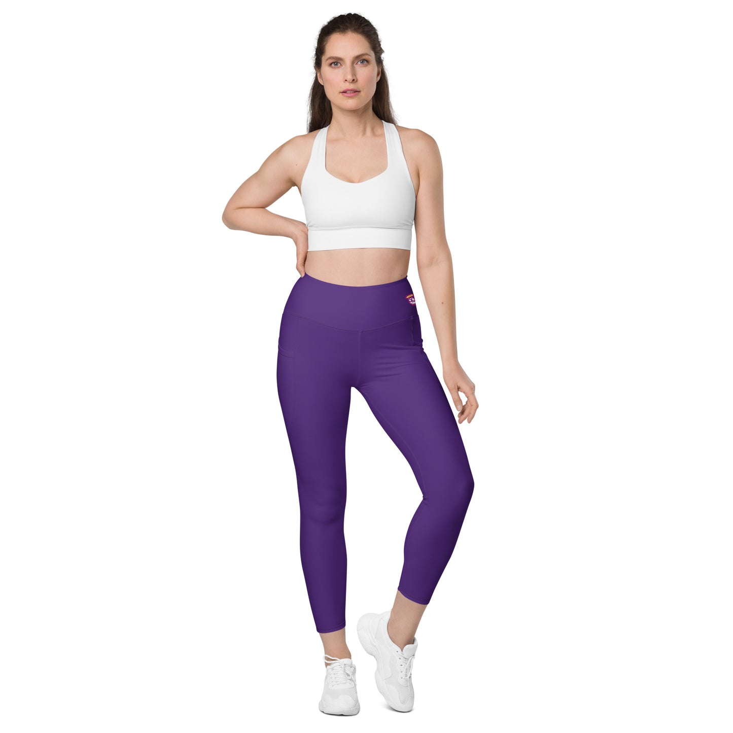 Indigo Purple Yoga Leggings with Pockets