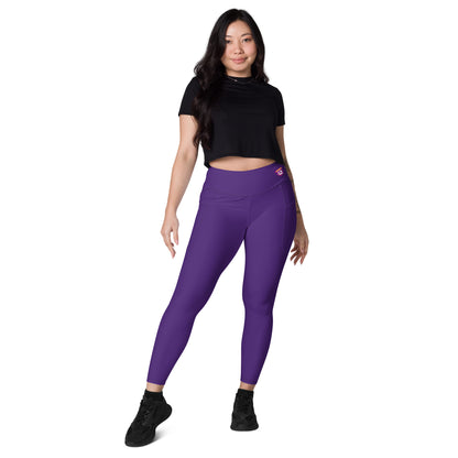 Indigo Purple Yoga Leggings with Pockets