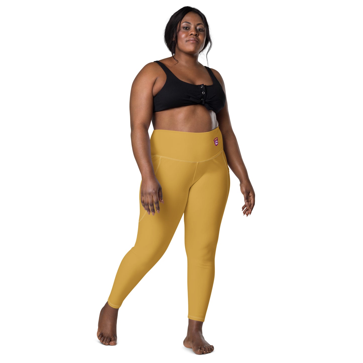 Dijon Gold "Jubilee" Leggings with Pockets (Plus)