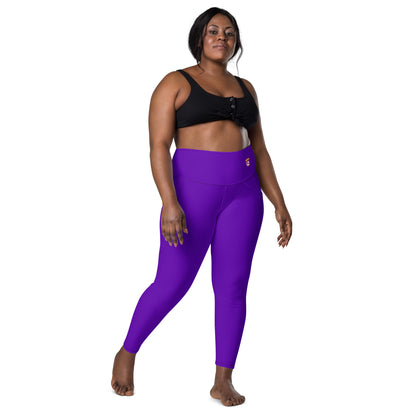 Purple Violet "Jubilee" Leggings with Pockets (Plus) 2