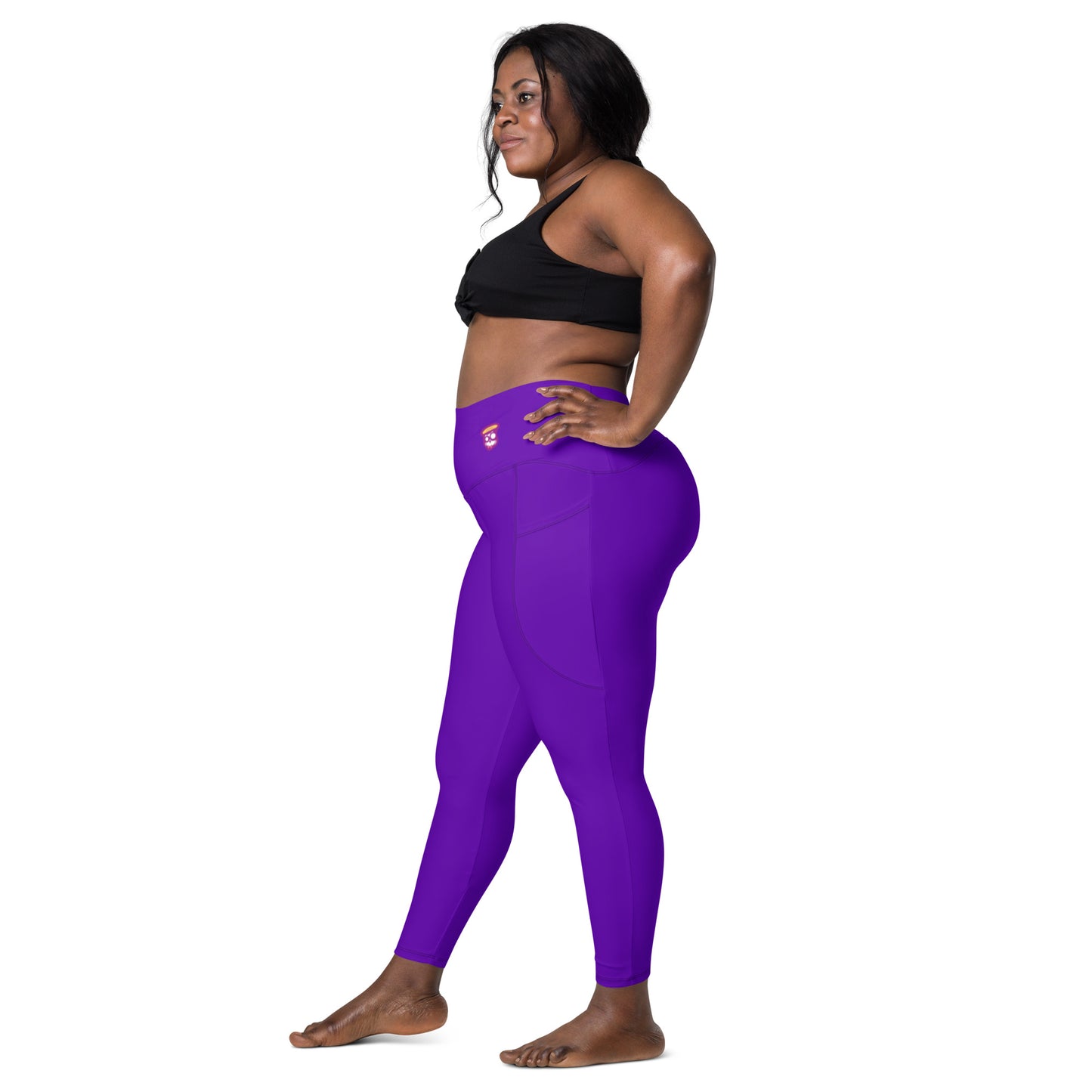 Purple Violet "Jubilee" Leggings with Pockets (Plus) 2