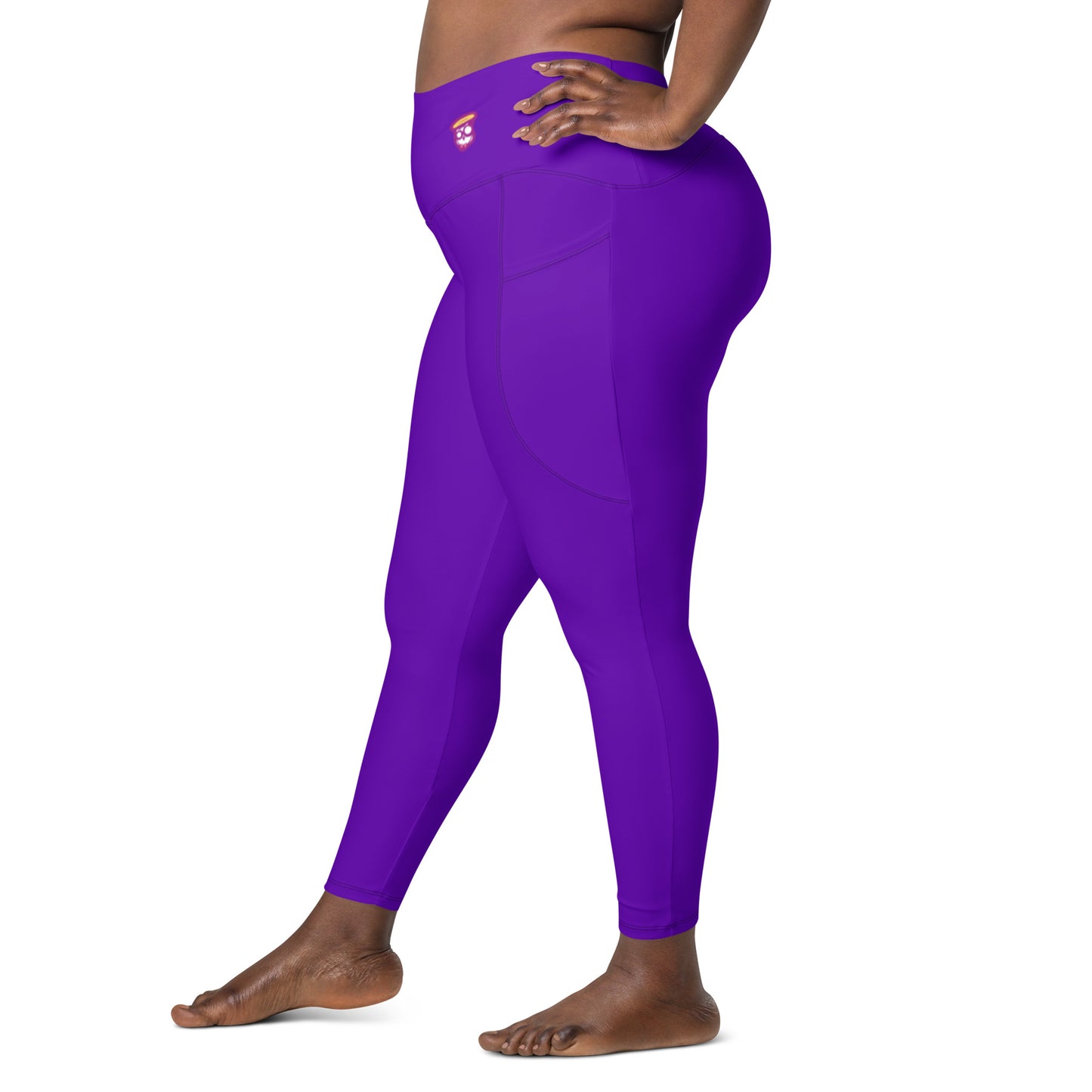 Purple Violet "Jubilee" Leggings with Pockets (Plus) 2