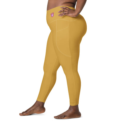 Dijon Gold "Jubilee" Leggings with Pockets (Plus)