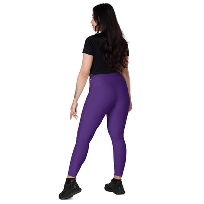 Indigo Purple Yoga Leggings with Pockets