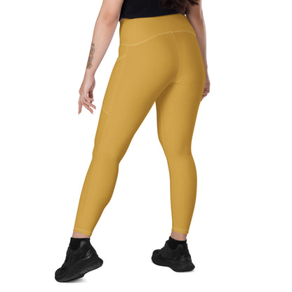 Dijon Gold "Jubilee" Yoga Leggings with pockets (Solid Color)