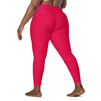 Valentine Pink "Jubilee" Leggings with Pockets (Plus)