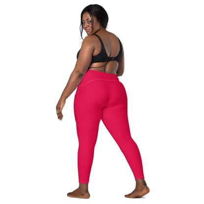 Valentine Pink "Jubilee" Leggings with Pockets (Plus)