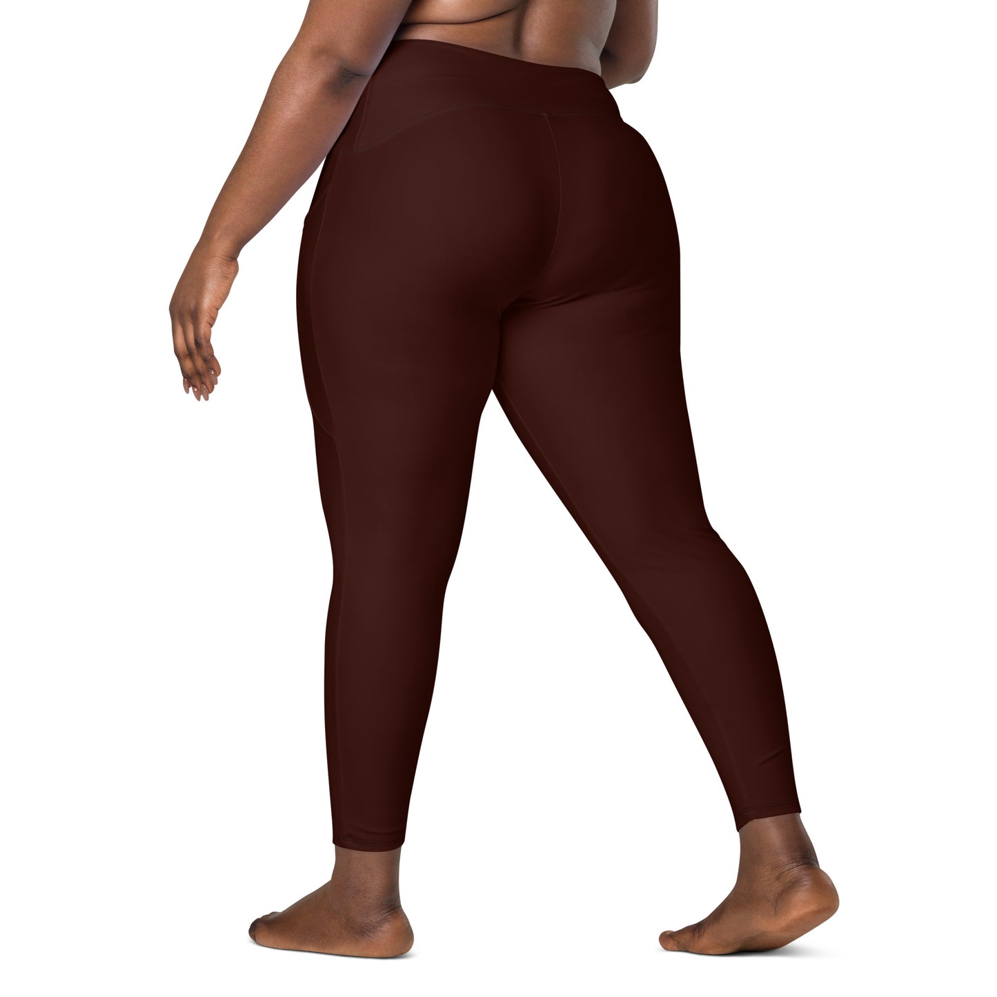 Deep Brown "Jubilee" Leggings with Pockets (Plus)