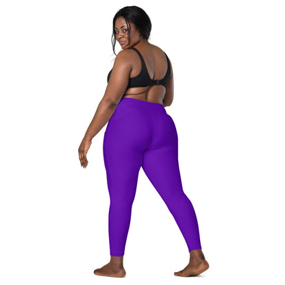 Purple Violet "Jubilee" Leggings with Pockets (Plus) 2