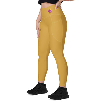 Dijon Gold "Jubilee" Yoga Leggings with pockets (Solid Color)