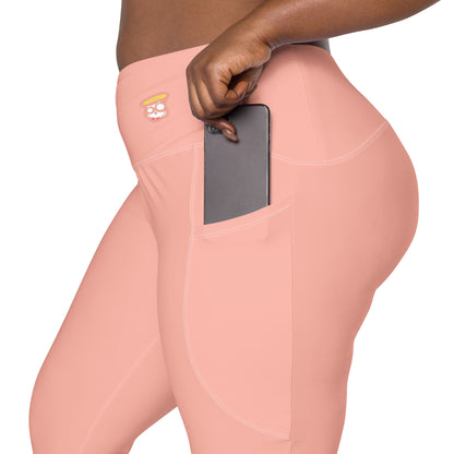 Bubblegum Pink "Jubilee" Leggings with Pockets (Plus)