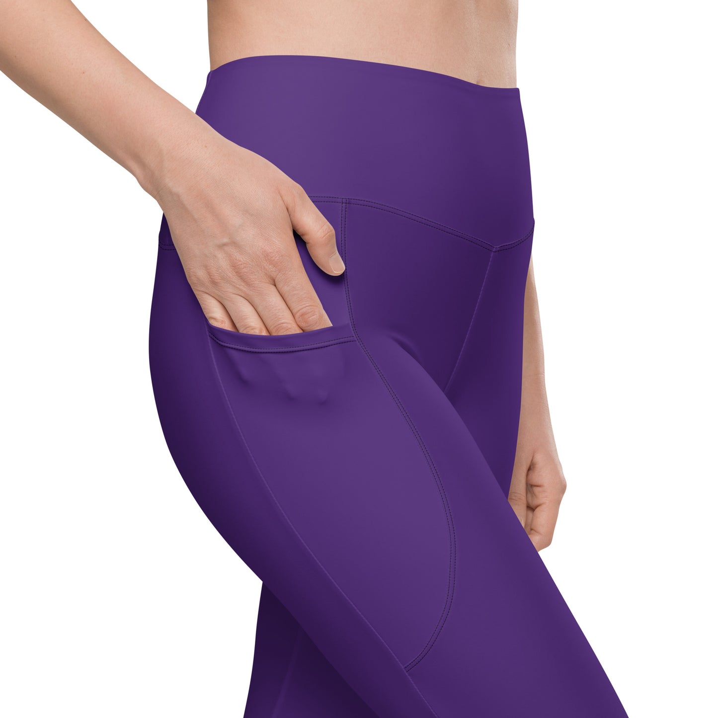 Indigo Purple Yoga Leggings with Pockets