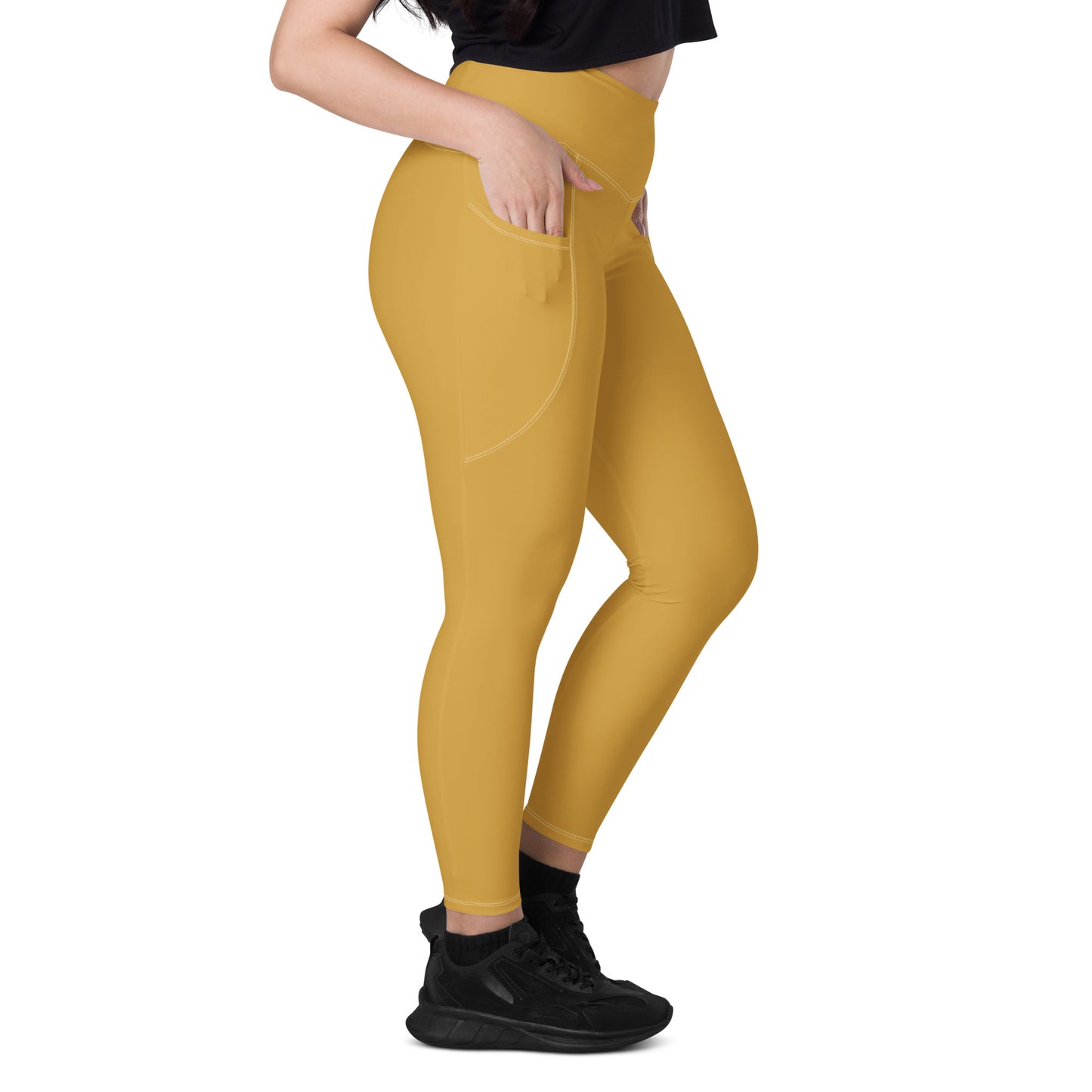 Dijon Gold "Jubilee" Yoga Leggings with pockets (Solid Color)