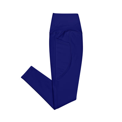 Navy Blue Indigo "Jubilee" Leggings with Pockets (Plus)