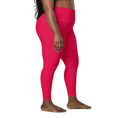 Valentine Pink "Jubilee" Leggings with Pockets (Plus)