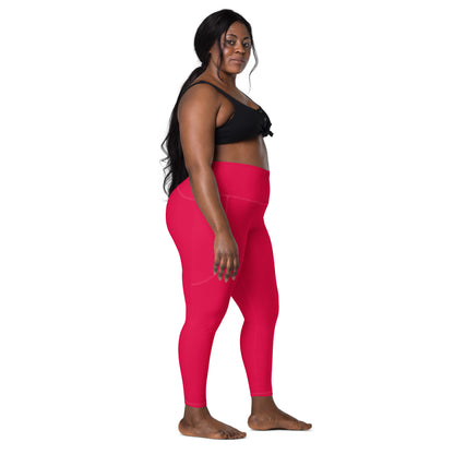 Valentine Pink "Jubilee" Leggings with Pockets (Plus)